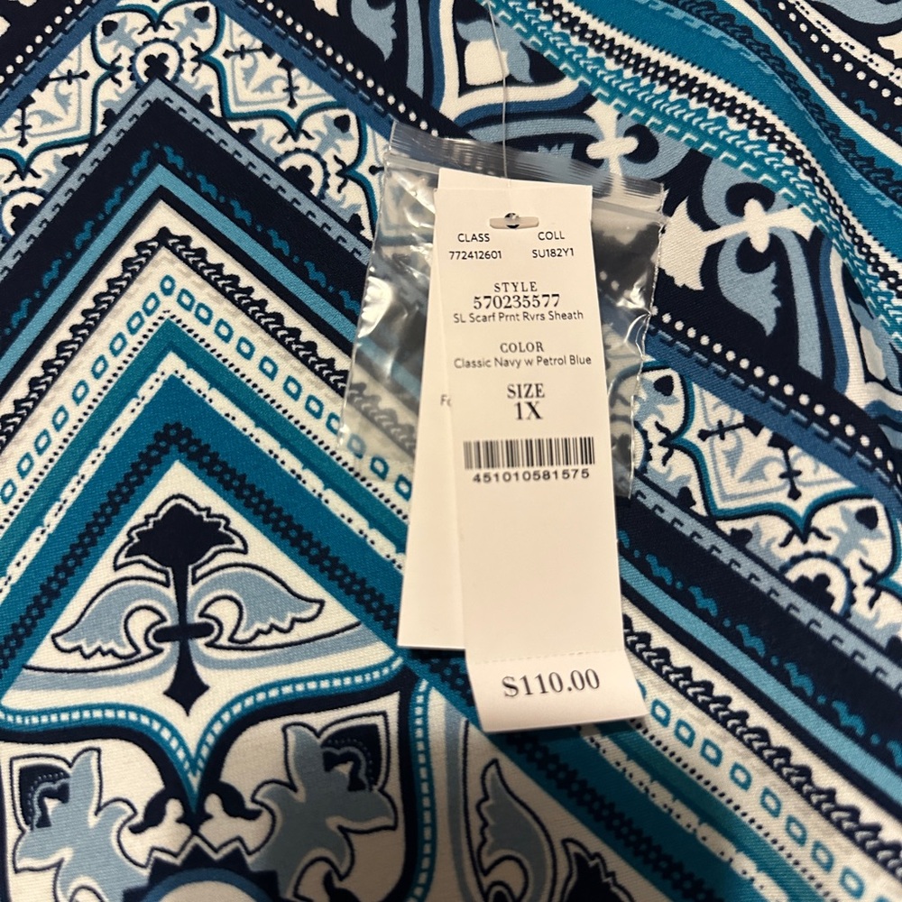 White House Black Market Reversible Maxi Dress Size 1X - Picture 2 of 7